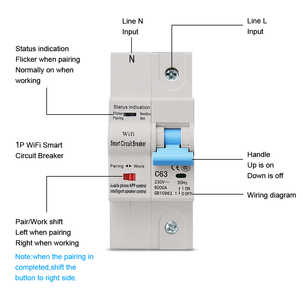 Smart Air Circuit Breaker Intelligent 1P